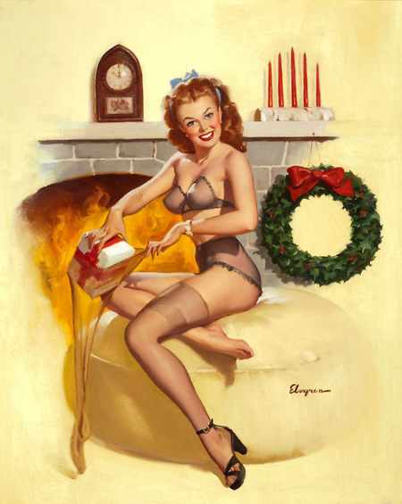 So for the ultimate pin up Christmas here are your girls 